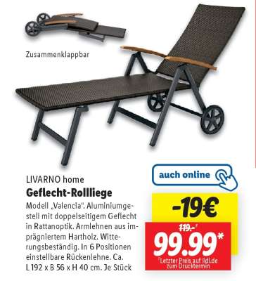 Geflecht-Rollliege