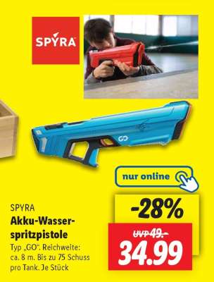 SPYRA Akku-Wasserspritzpistole