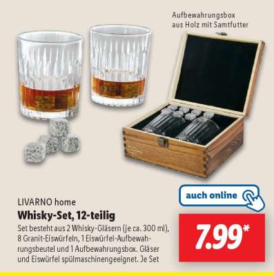 Whisky-Set, 12-teilig