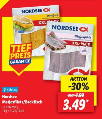 NORDSEE Matjesfilets/ Backfisch