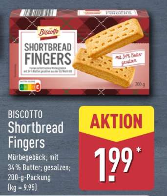 BISCOTTO Shortbread Fingers
