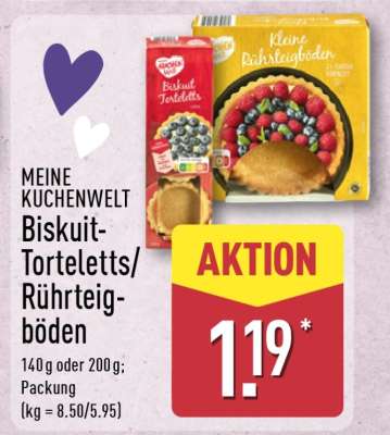 Biskuit-Torteletts/Rührteigböden
