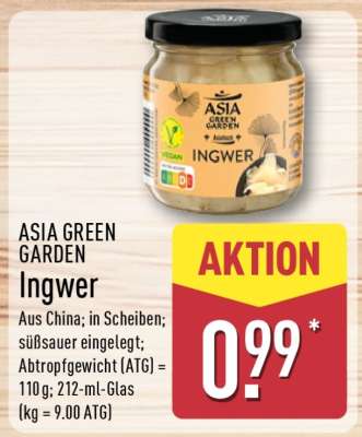 ASIA GREEN GARDEN Ingwer