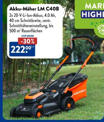 Akku-Mäher LM C40B