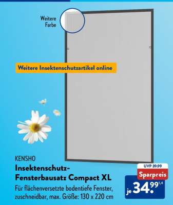 Kensho Insektenschutz-Fensterbausatz Compact XL
