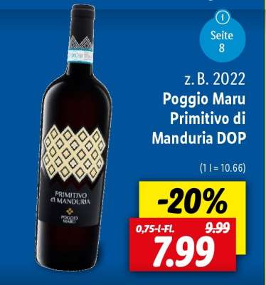 Poggio Maru Primitivo di Manduria DOP