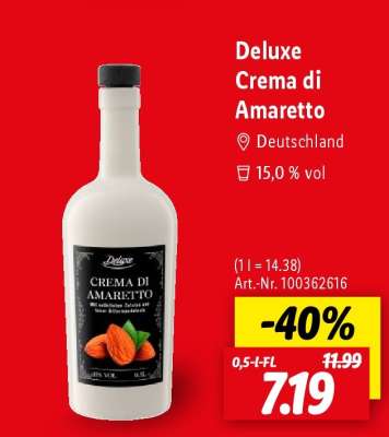 Deluxe Crema di Amaretto
