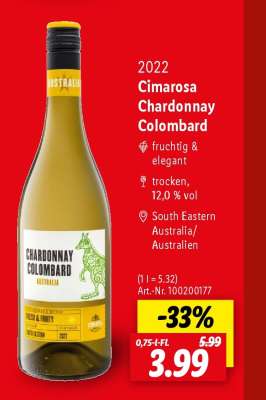 Cimarosa Chardonnay Colombard