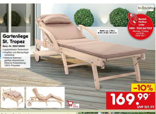 Gartenliege St. Tropez