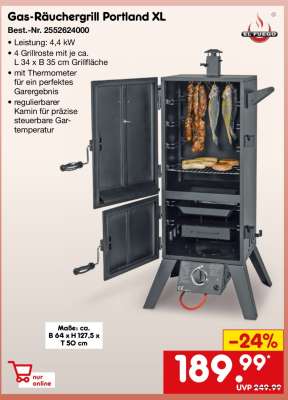 Gas-Räuchergrill Portland XL