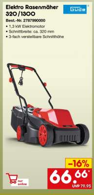Elektro Rasenmäher 320/1300