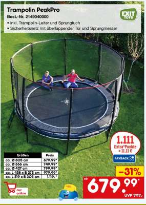 Trampolin PeakPro