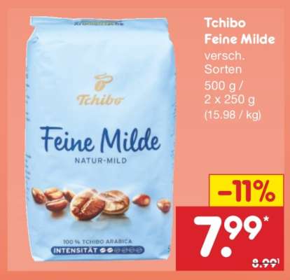 ¹Tchibo feine Milde