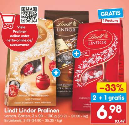 Lindt Lindor Pralinen