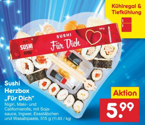 Sushi Herzbox „Für Dich“
