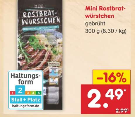 Mini Rostbratwürstchen