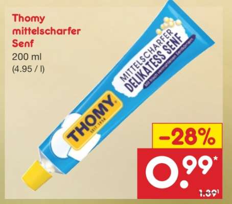 Thomy mittelscharfer Senf
