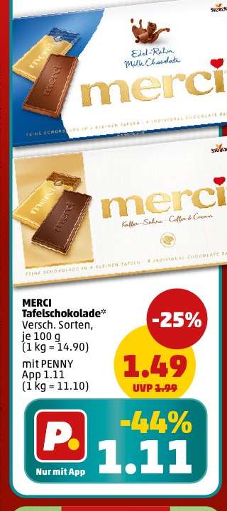 MERCI Tafelschokolade