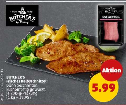 BUTCHER'S Frisches Kalbsschnitzel