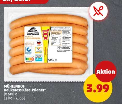MÜHLENHOF Delikatess Käse-Wiener