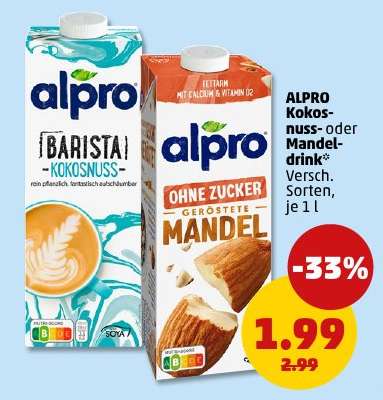 ALPRO Kokosnuss- oder Mandeldrink