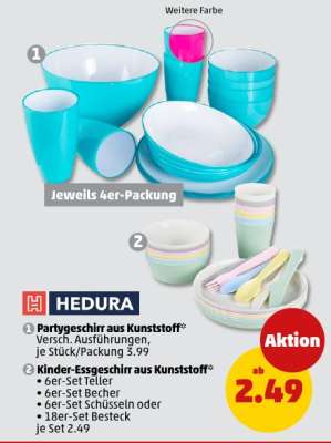 Kinder-Essgeschirr aus Kunststoff