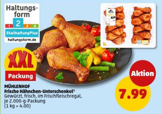 MÜHLENHOF Frische Hähnchen-Unterschenkel