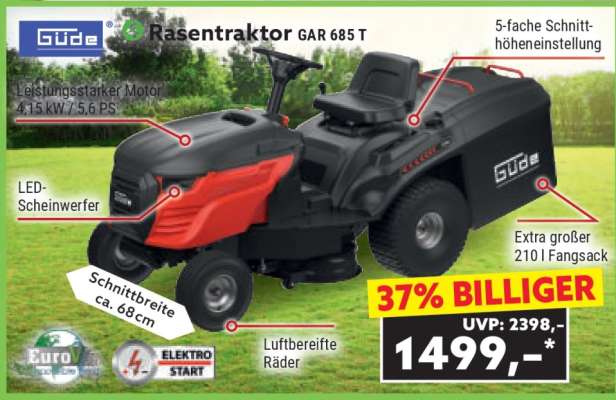 Rasentraktor GAR 685 T