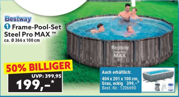 Frame-Pool-Set Steel Pro MAX
