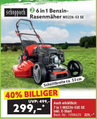 6 in 1 Benzin-Rasenmäher MS226-53 SE