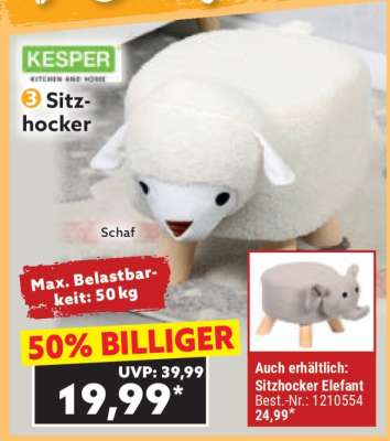Sitzhocker Schaf