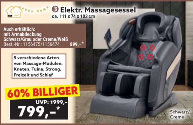 Elektr. Massagesessel