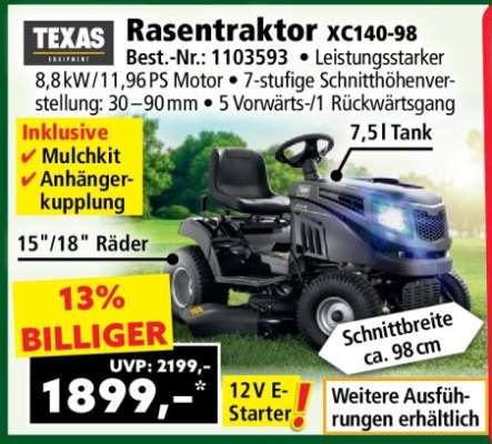 Rasentraktor XC140-98