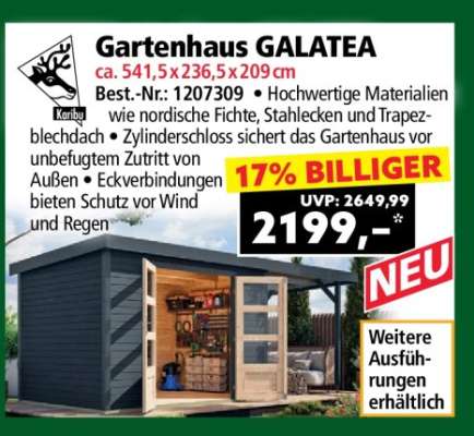 Gartenhaus GALATEA