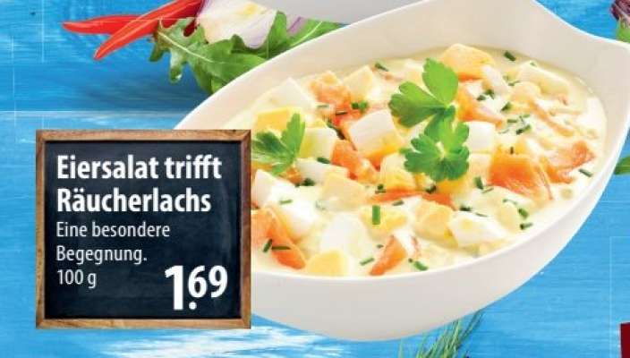 Eiersalat trifft Räucherlachs