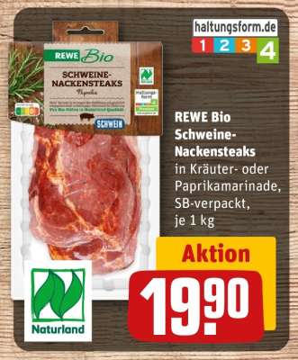 REWE Bio Schweine-Nackensteaks