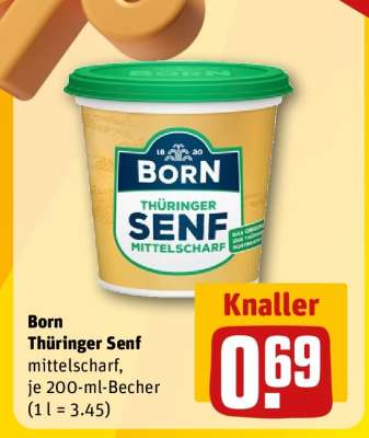 Born Thüringer Senf mittelscharf