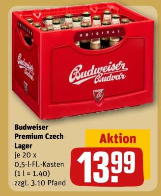 Budweiser Premium Czech Lager