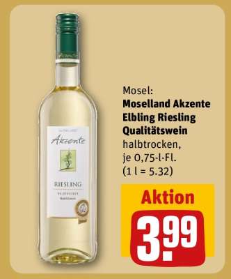 Moselland Akzente Elbling Riesling Qualitätswein