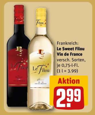 LE SWEET FILOU Vin de France