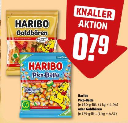 Haribo Pico-Balla oder Goldbären