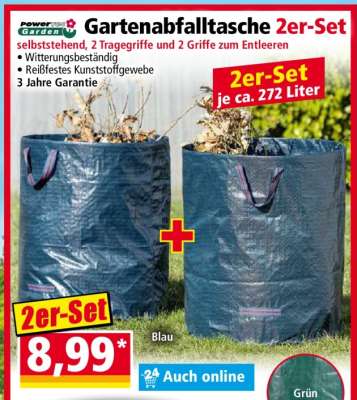 Gartenabfalltasche 2er-Set