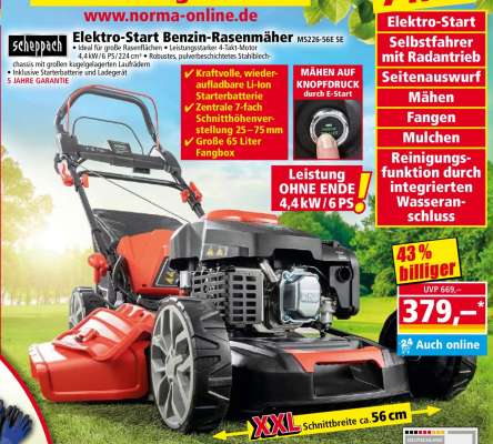 Elektro-Start Benzin-Rasenmäher