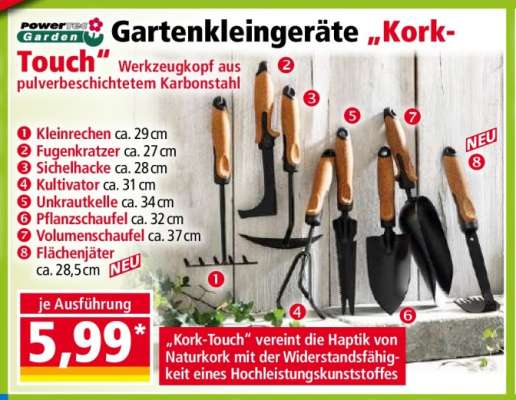 Gartenkleingeräte „Kork-Touch“