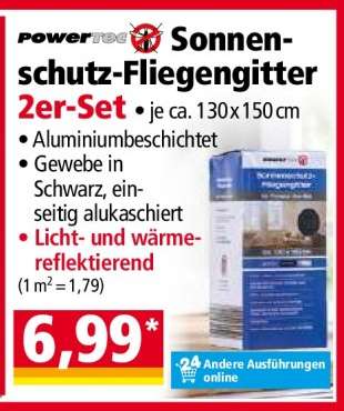 Sonnenschutz-Fliegengitter 2er-Set