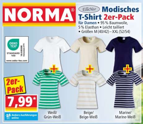 Modisches T-Shirt 2er-Pack