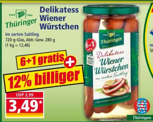 Thüringer Delikatess Wiener Würstchen