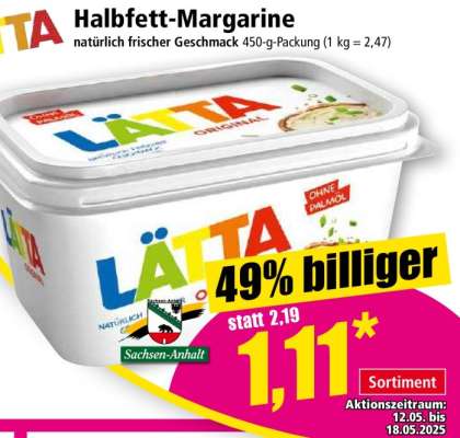 Halbfett-Margarine
