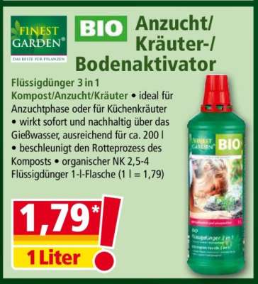 BIO Anzucht/Kräuter-/Bodenaktivator