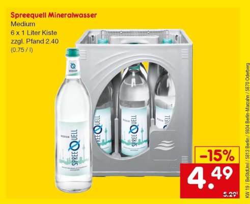 Spreequell Mineralwasser